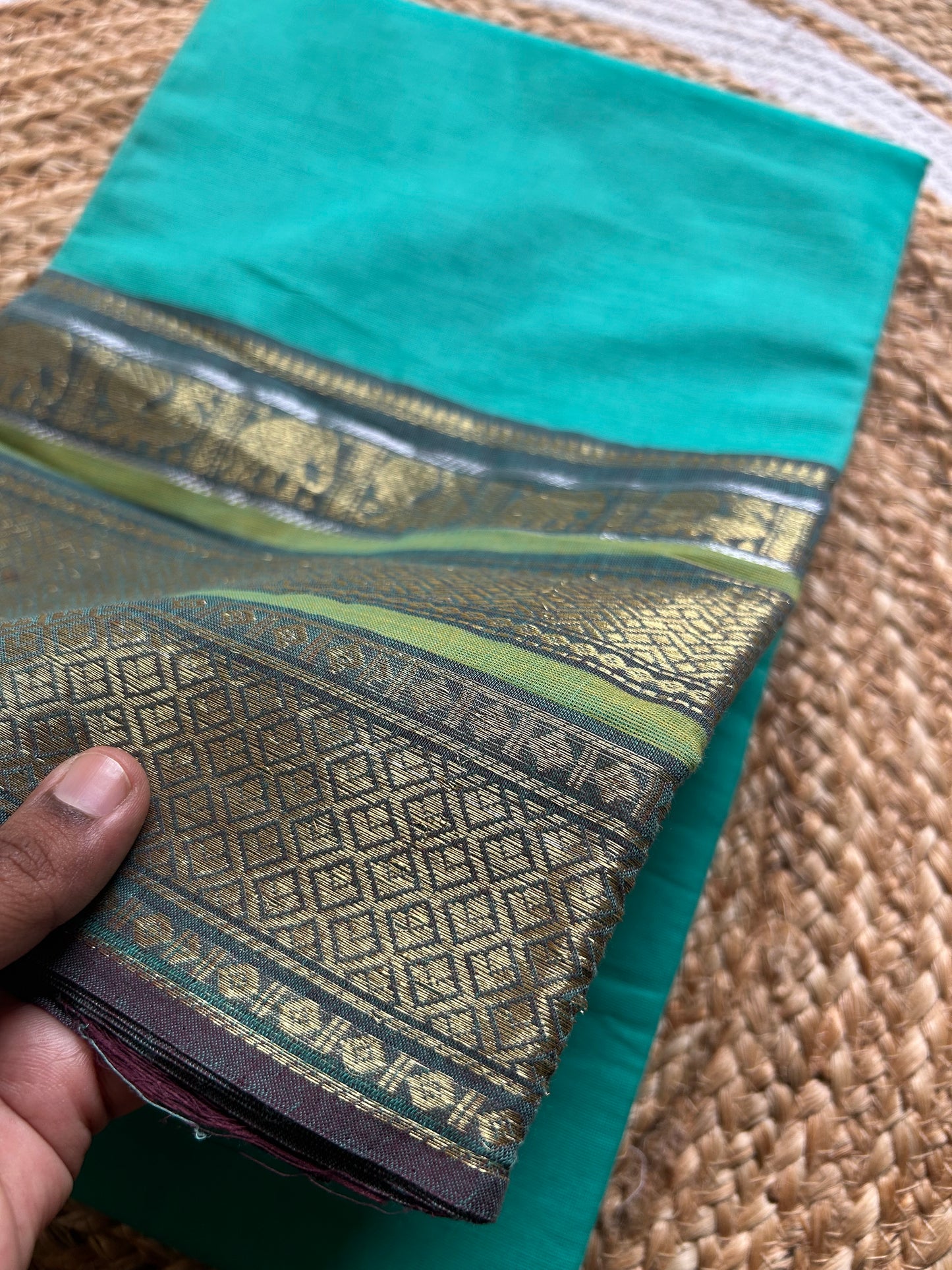 Durga- Pure Kanchi Cotton Handloom ( Kai Magga) Saree