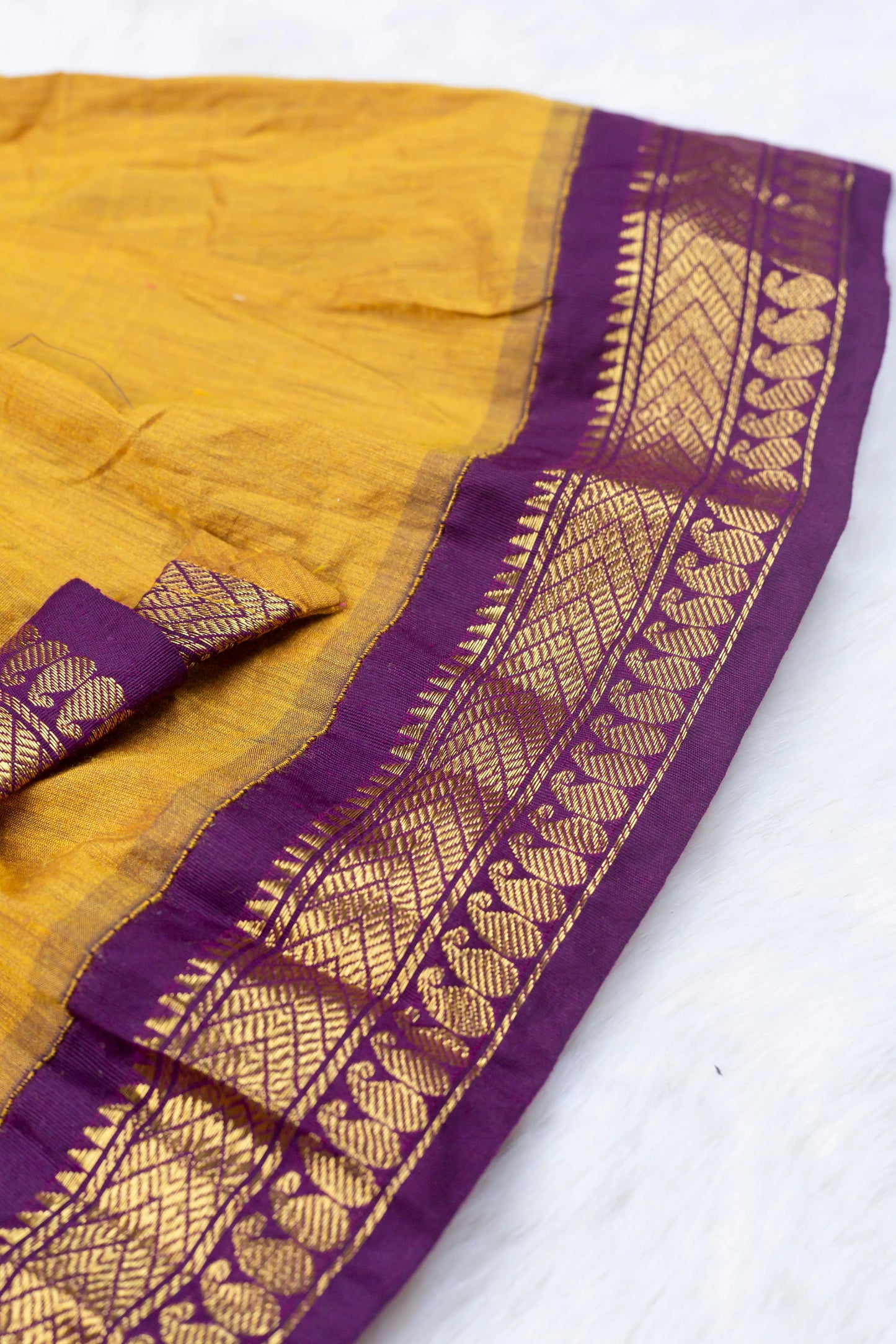 V neck embroidered Wine and turmeric yellow langa blouse ethnic wear for baby girl