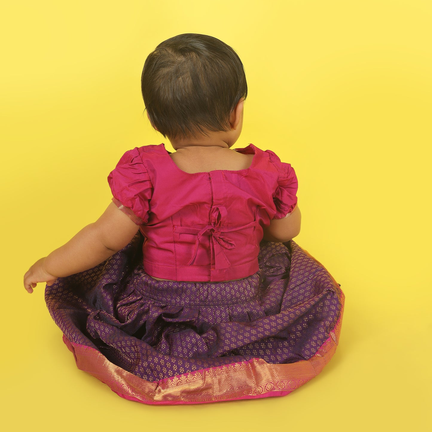 kids ethnic wear, pattu pavadai for kids, traditional dress for baby girl, ethnic wear for girls, pattu langa blouse designs for kids, baby lehenga, baby lehenga, 1st birthday dress for baby girl, baby langa blouse, lehenga choli for girls, indian dresses for girls, traditional dress for girls
