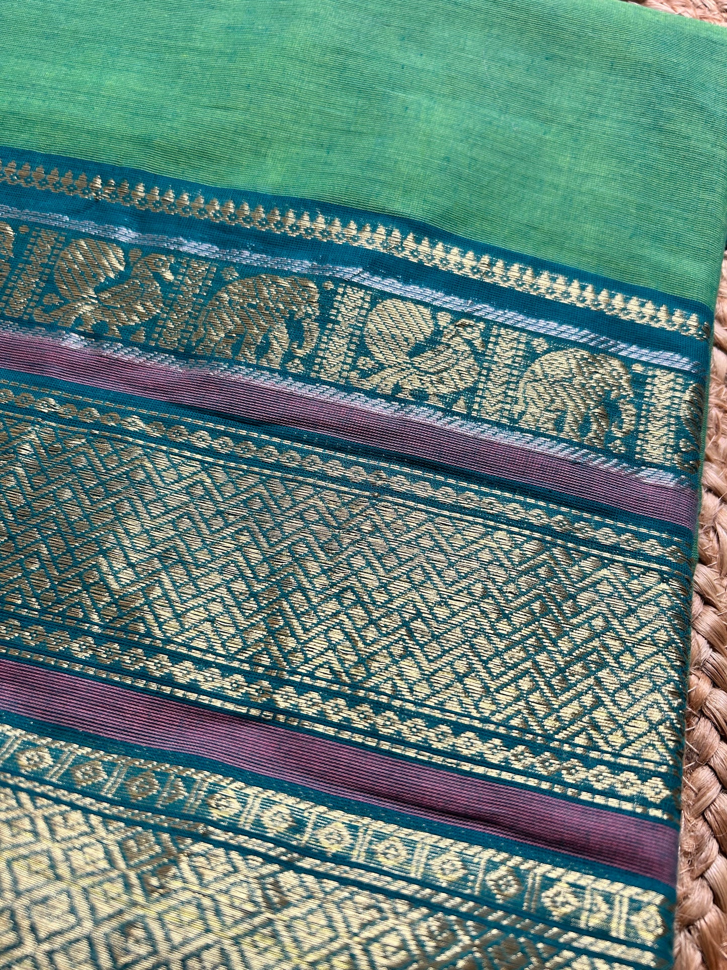 Annapurna - Pure Kanchi Cotton Handloom ( Kai Magga) Saree