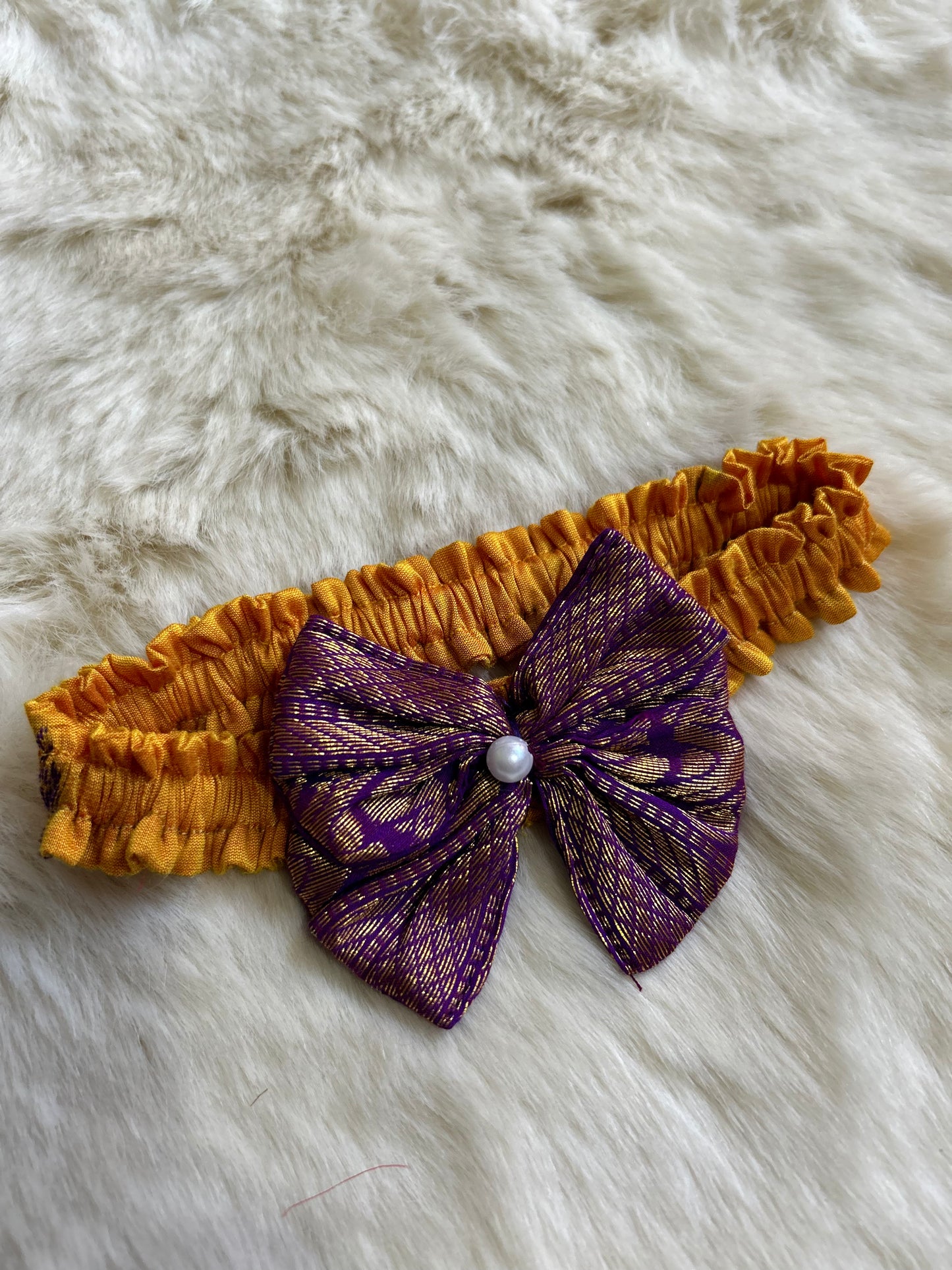 Hair Bow - Honey and wine