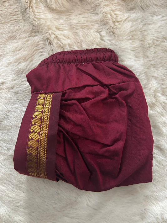 Traditional Indian Kalamkari Soft Beige Baby Boy Dhoti