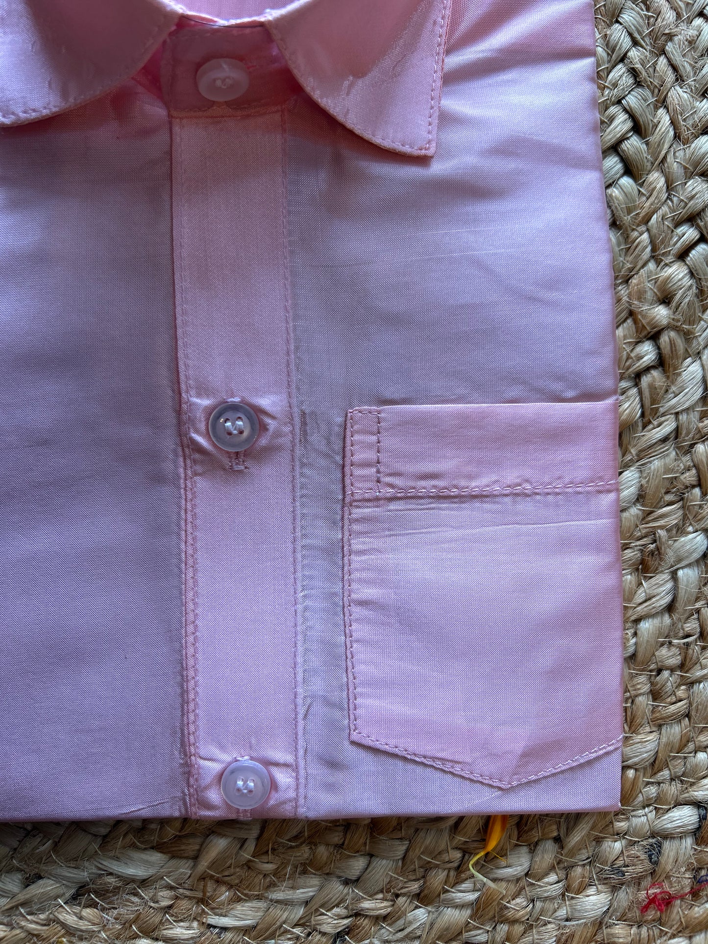 Light pink - Shirt Vesti Semi-Silk for Baby Boy