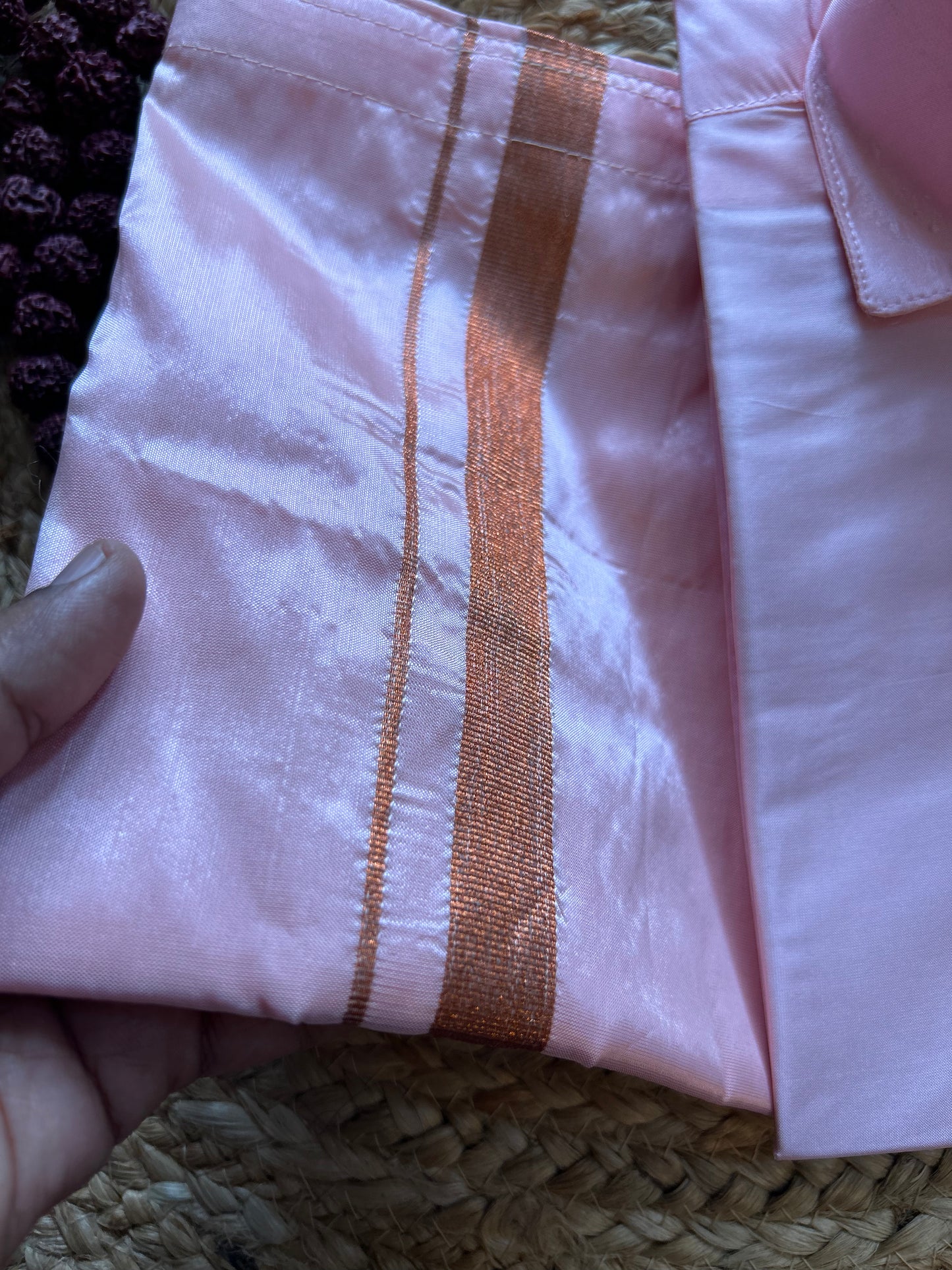 Light pink - Shirt Vesti Semi-Silk for Baby Boy