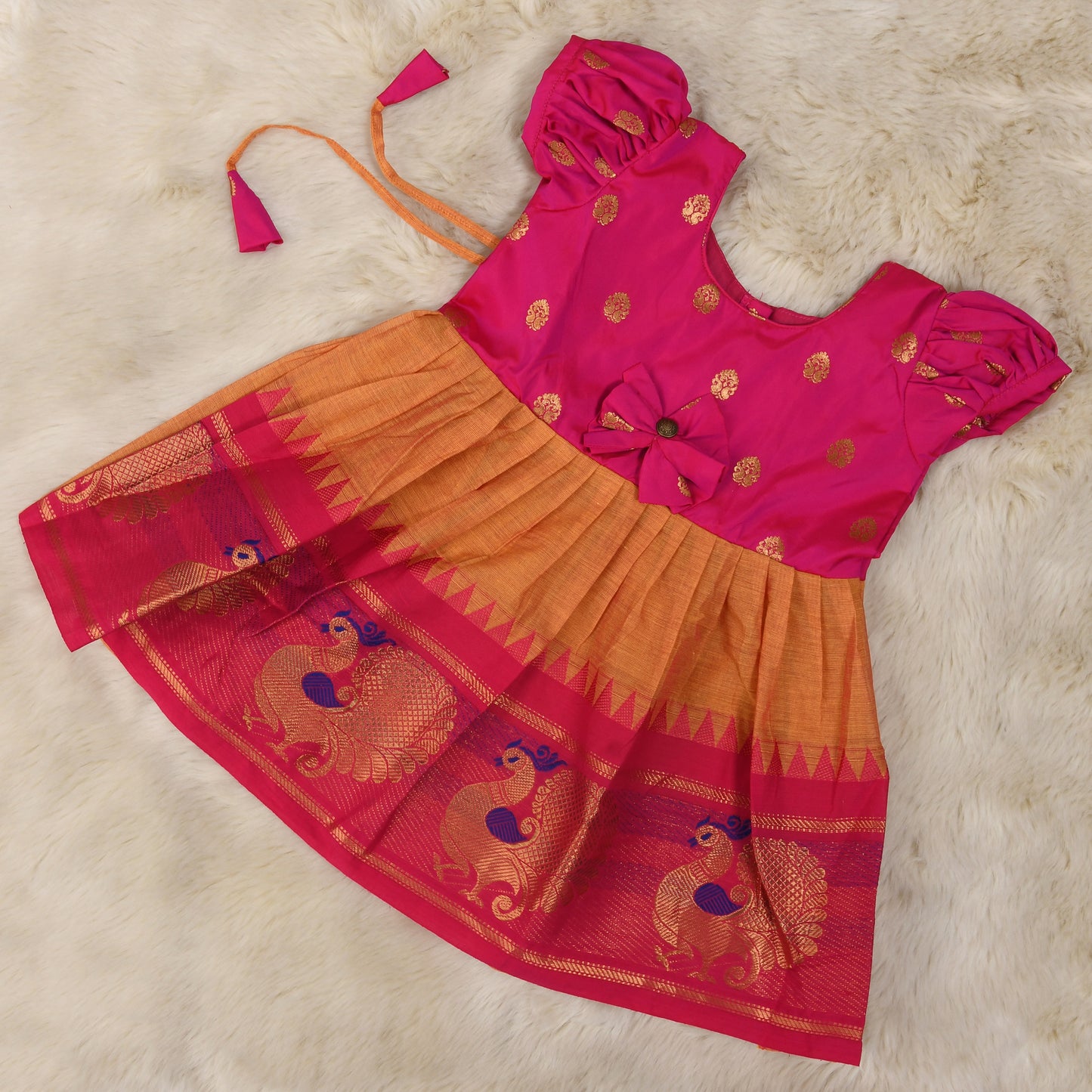 kids ethnic wear, pattu pavadai for kids, traditional dress for baby girl, ethnic wear for girls, pattu langa blouse designs for kids, baby lehenga, baby lehenga, 1st birthday dress for baby girl, baby langa blouse, lehenga choli for girls, indian dresses for girls, traditional dress for girls