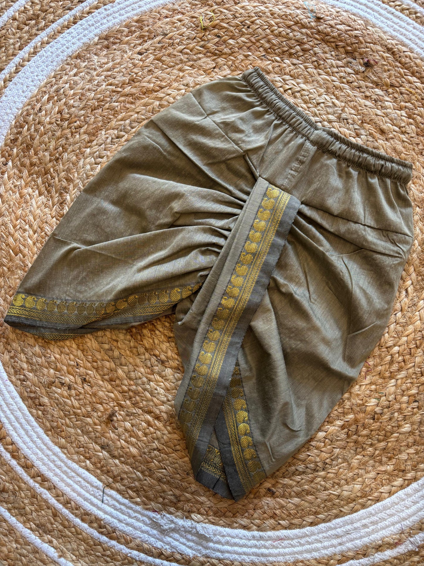 Grey dhoti baby boy ethnic bottom wear