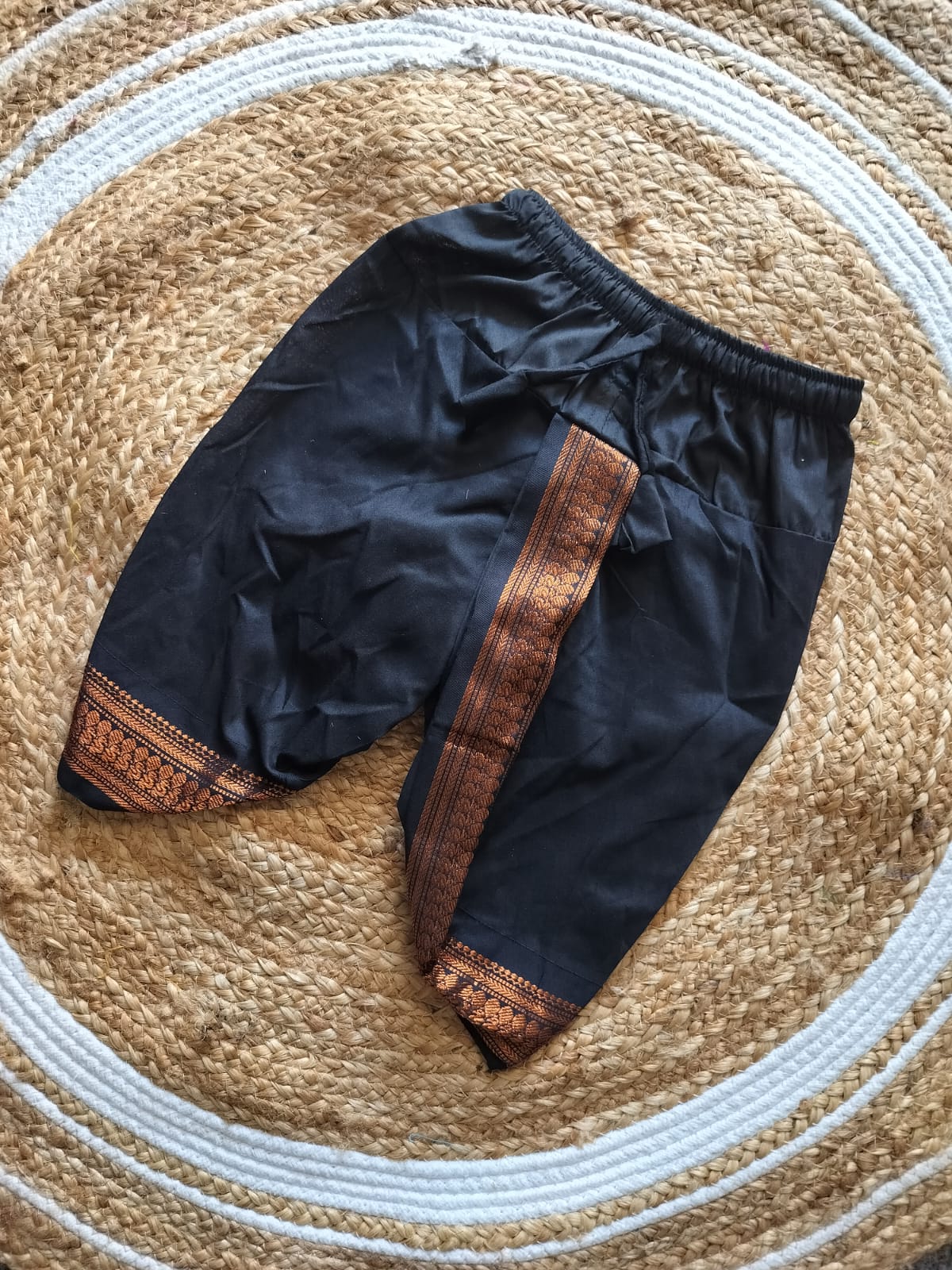 Black dhoti coper baby boy ethnic bottom wear