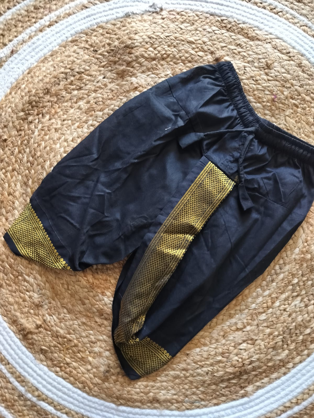 Black dhoti diamond baby boy ethnic bottom wear