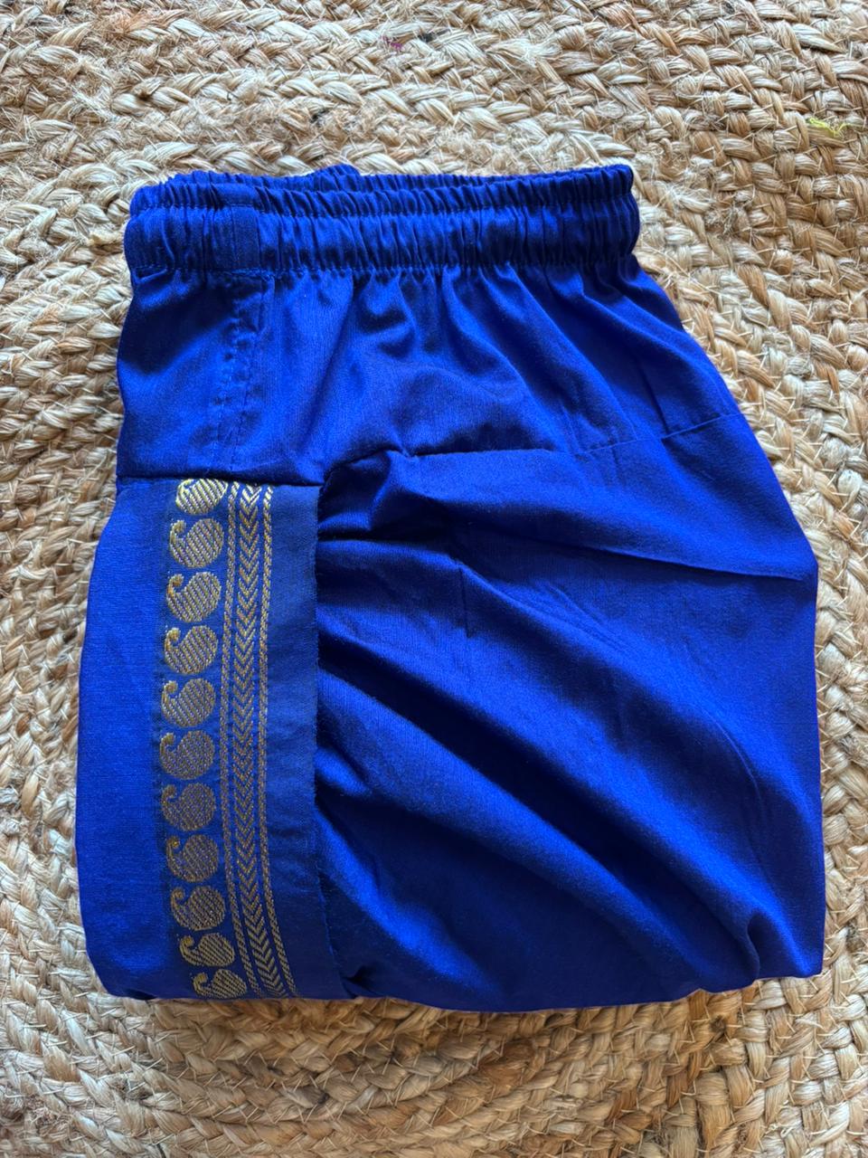Royal Blue dhoti baby boy ethnic bottom wear