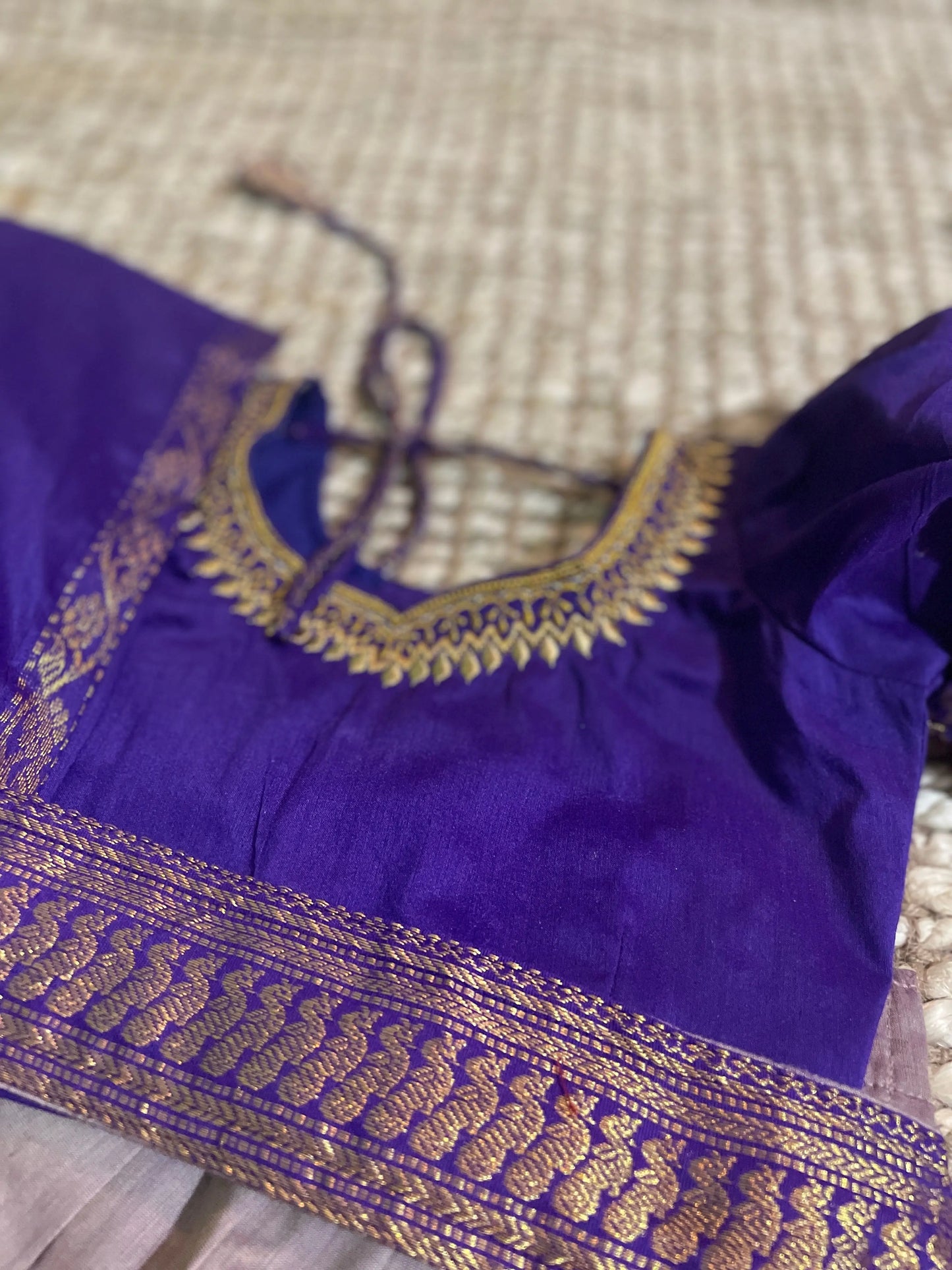 Purple with rare grey combination full lehenga set for baby girl ( Blouse, langa, belt, dupatta)