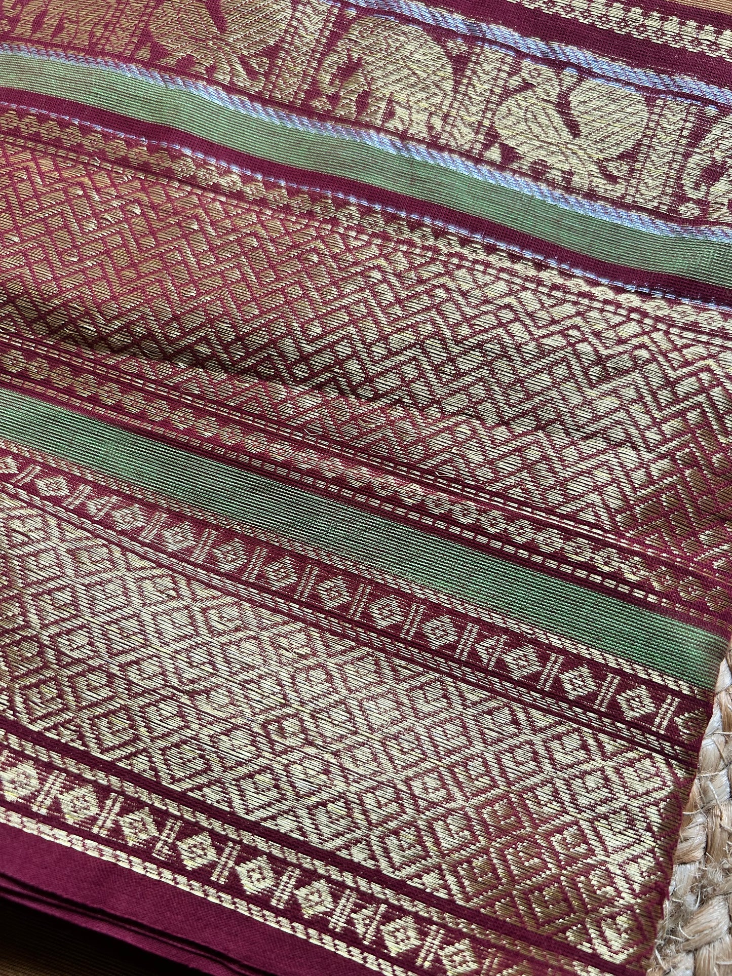 Vishalakshi - Pure Kanchi Cotton Handloom ( Kai Magga) Saree