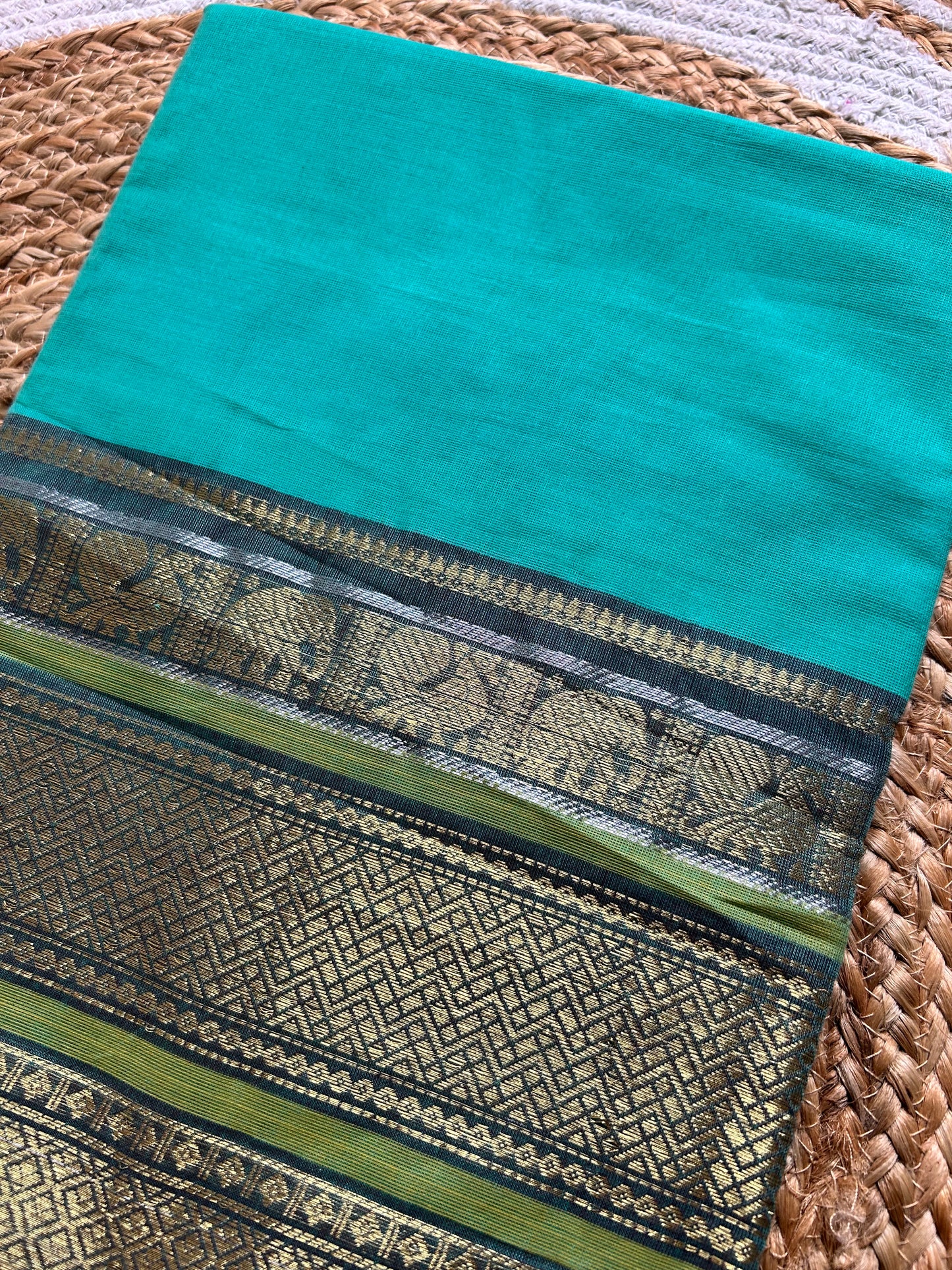 Durga- Pure Kanchi Cotton Handloom ( Kai Magga) Saree