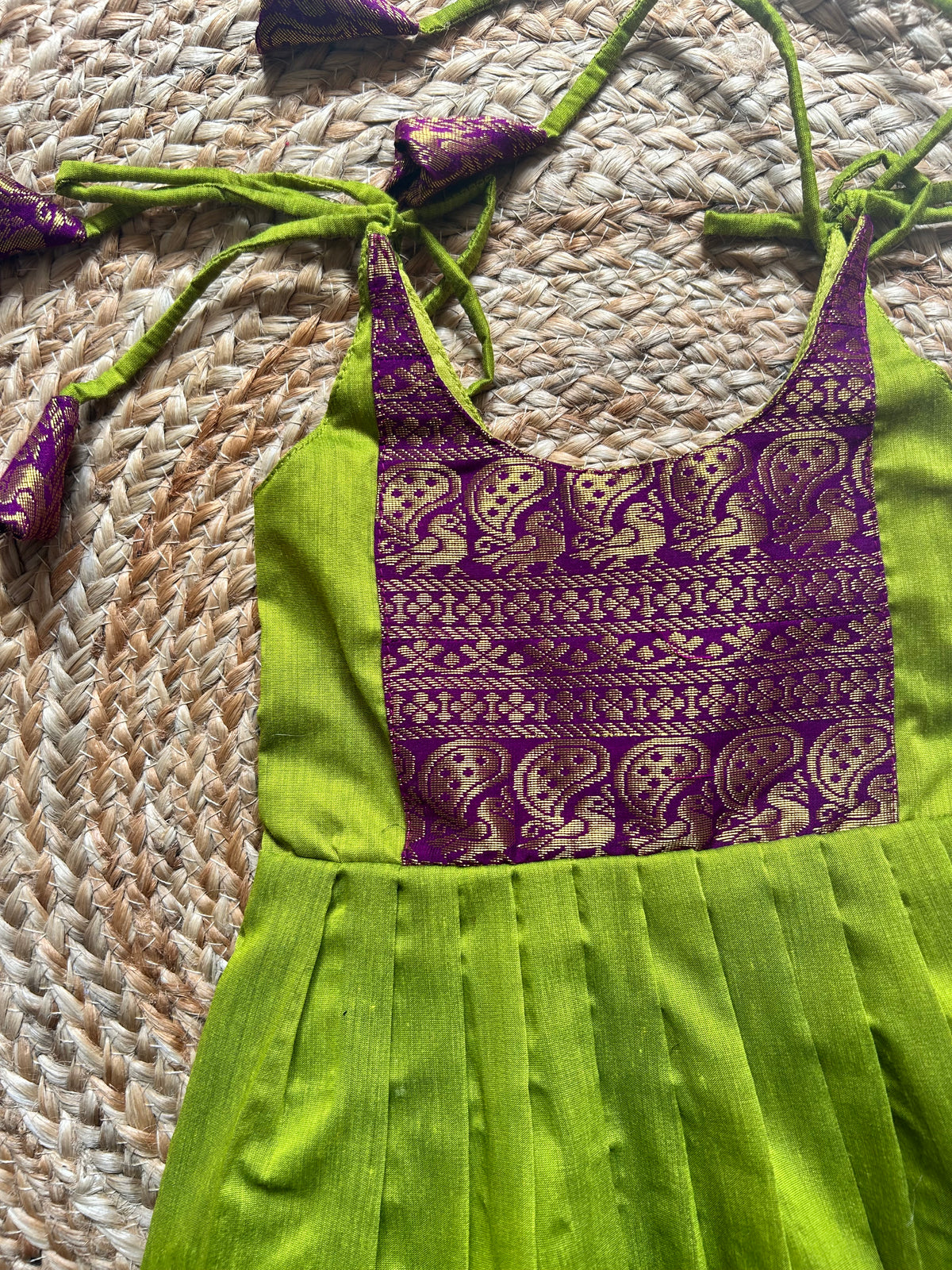 Chinnari layered tie-up Ethnic Wear for Baby Girl – Traditional frock for Baby Girl