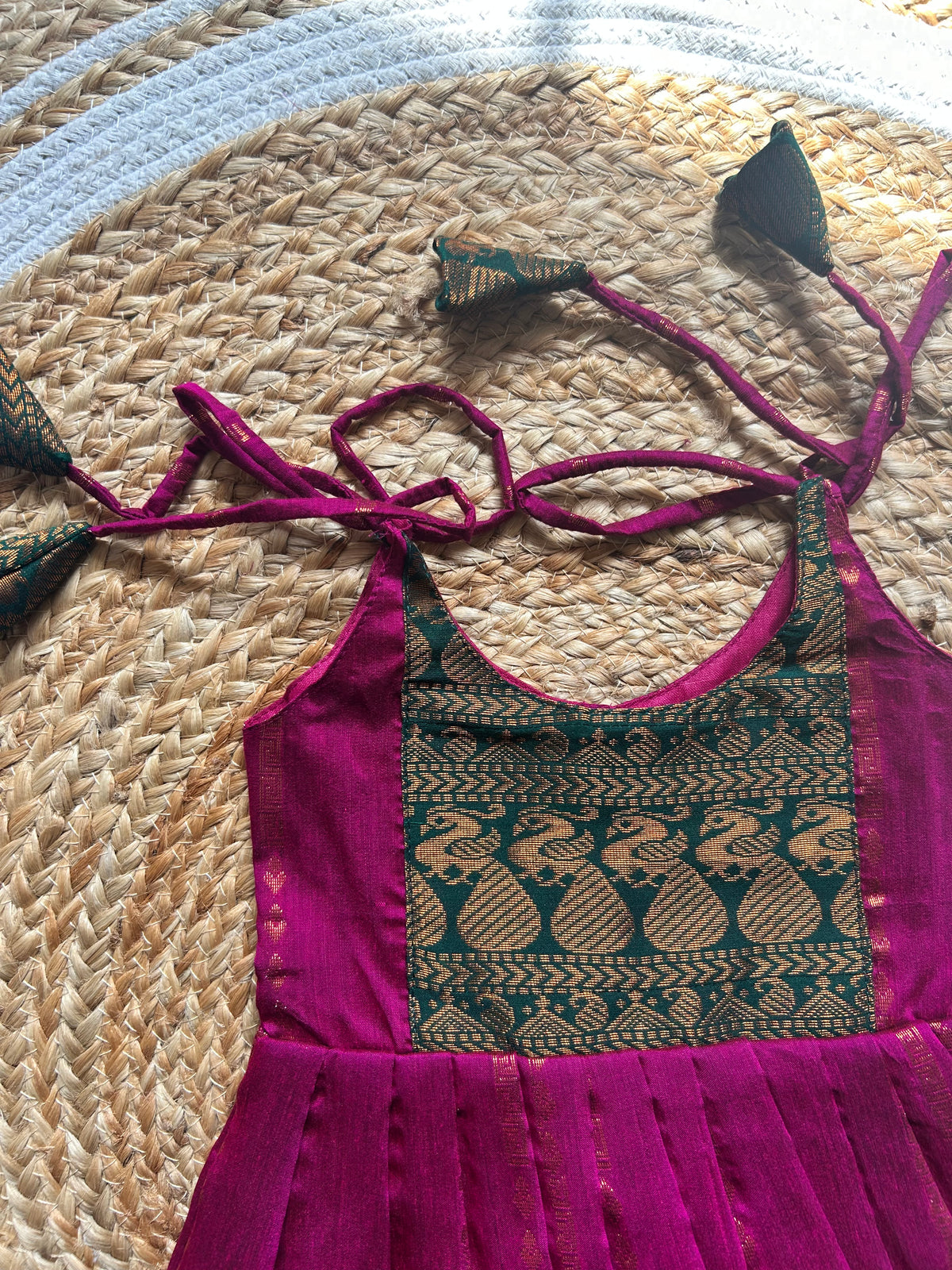 Sundari layered tie-up Ethnic Wear for Baby Girl – Traditional frock for Baby Girl