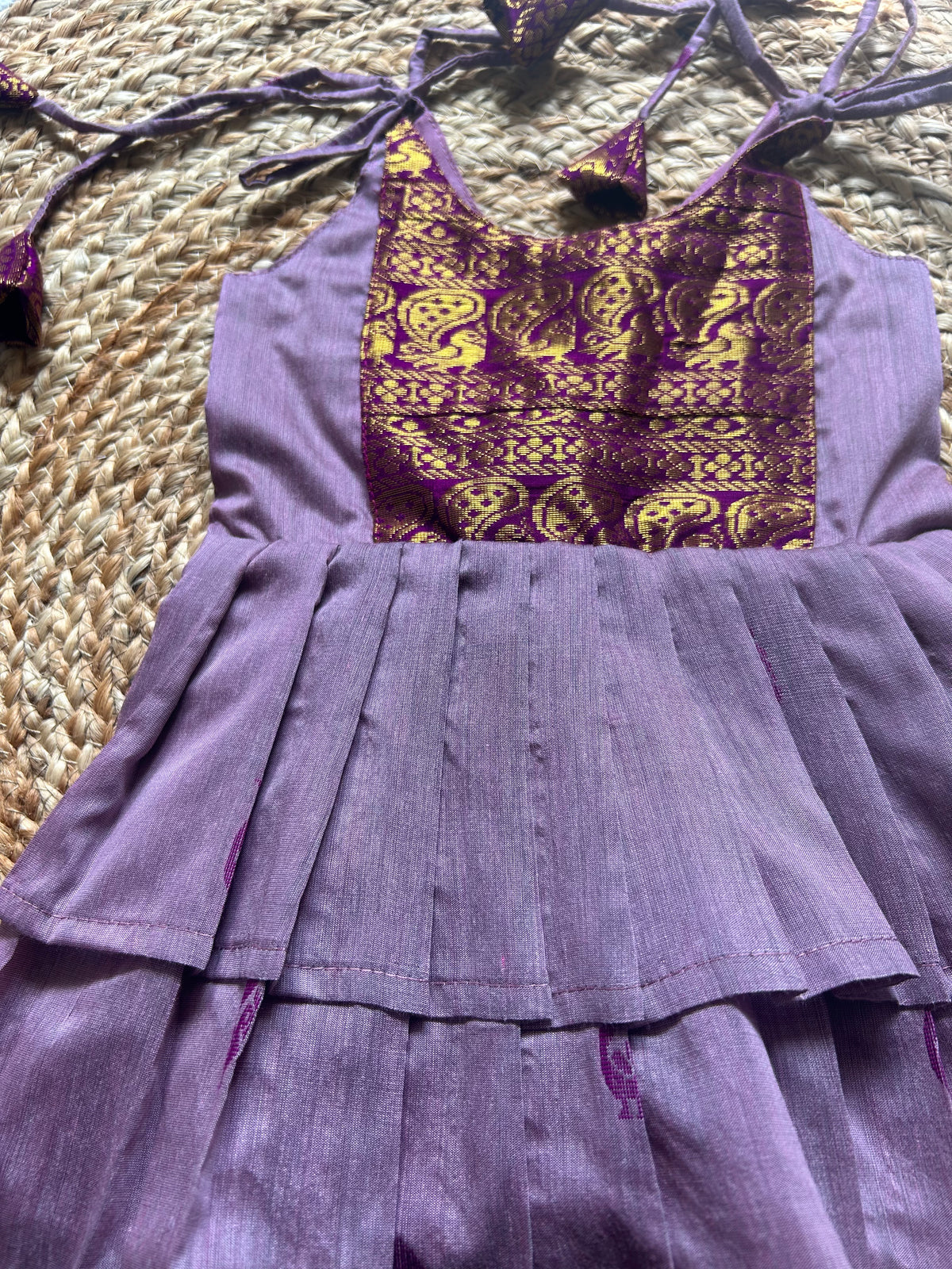 Madhuri layered tie-up Ethnic Wear for Baby Girl – Traditional frock for Baby Girl