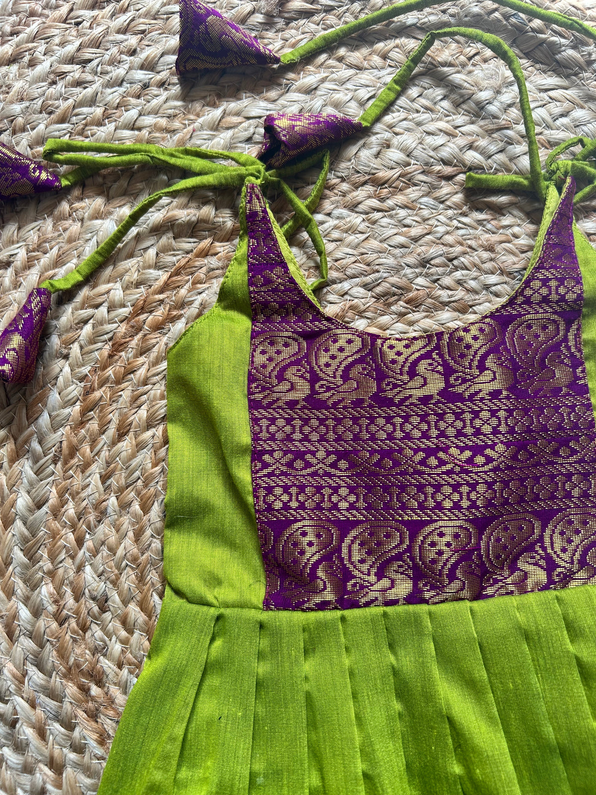 Chinnari layered tie-up Ethnic Wear for Baby Girl – Traditional frock for Baby Girl