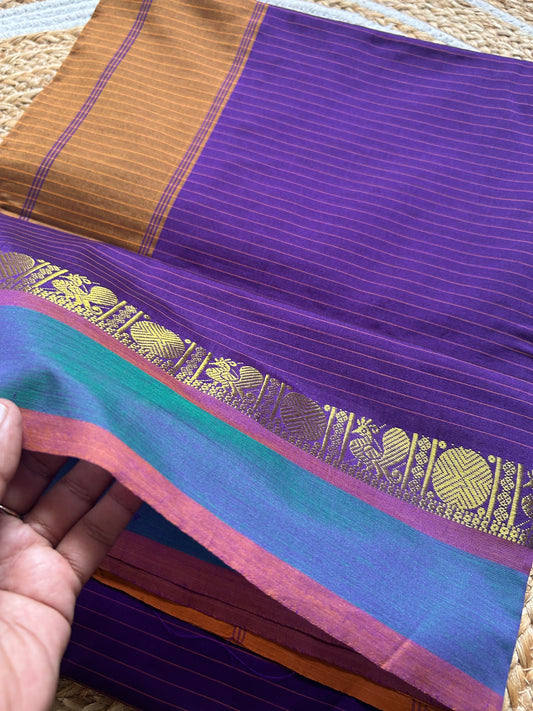 Rajarajeshwari - Pure Kanchi Cotton Handloom ( Kai Magga) Saree