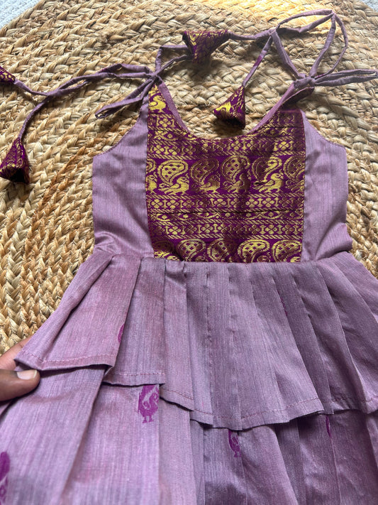 Madhuri layered tie-up Ethnic Wear for Baby Girl – Traditional frock for Baby Girl