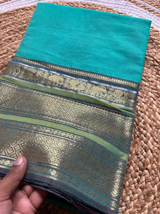 Durga- Pure Kanchi Cotton Handloom ( Kai Magga) Saree