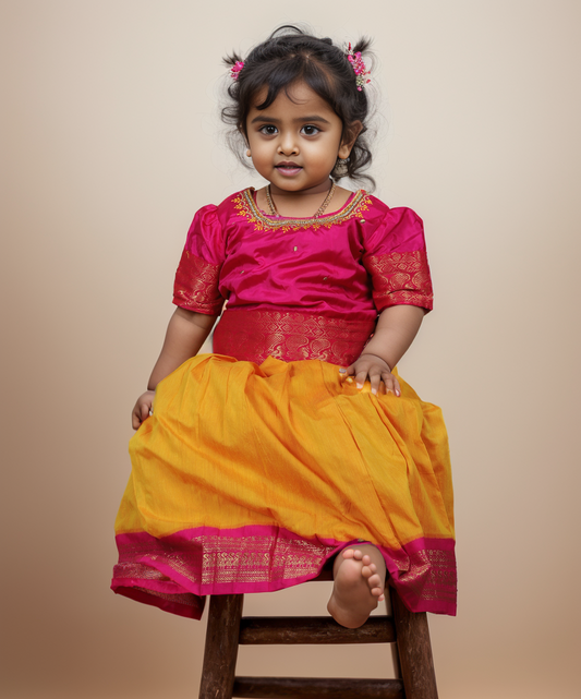 Hopscotch traditional dress for baby girl 2025