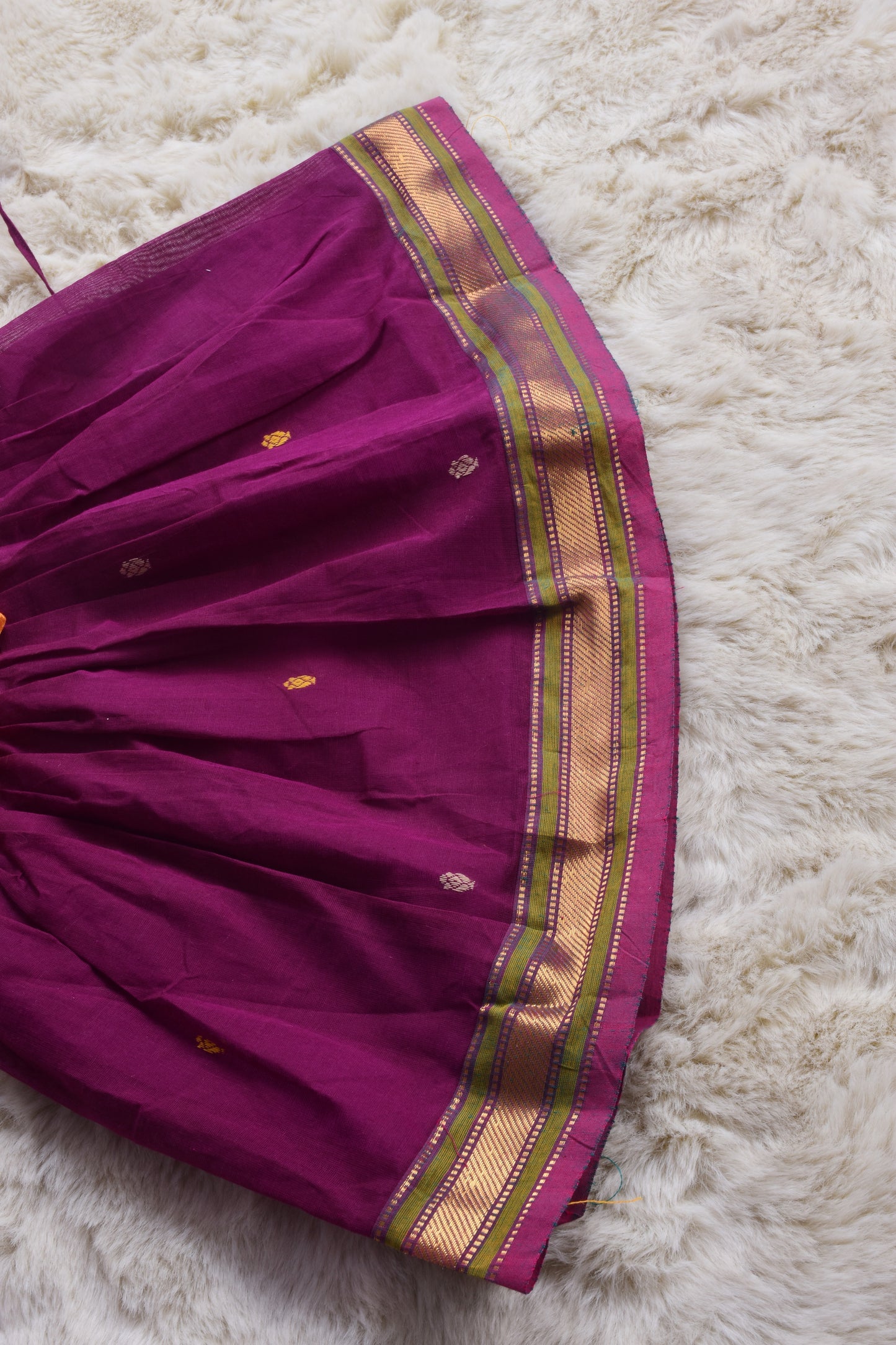 Sunshine Yellow and Wine Pink (Vintage Collar) - Traditional Ethnic Wear Frock for Baby Girl