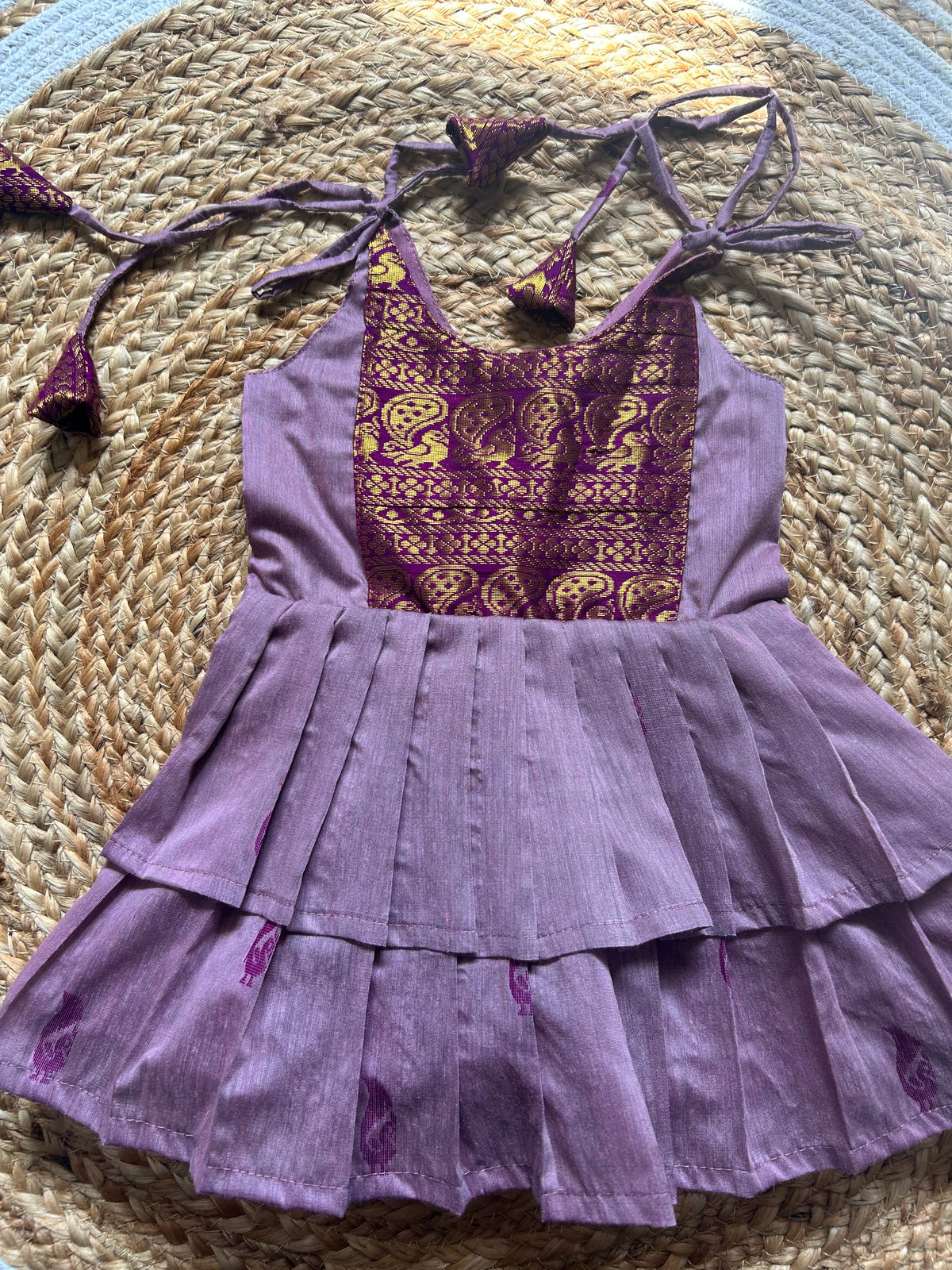 Madhuri layered tie-up Ethnic Wear for Baby Girl – Traditional frock for Baby Girl