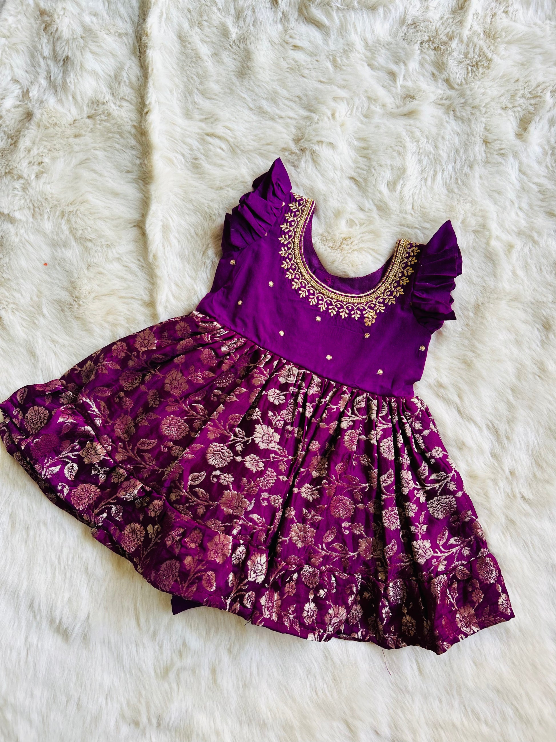 baby silk dress Astrid Pink Silk Smocked Girl Dress