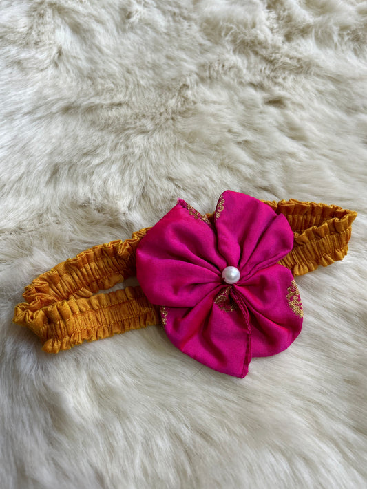 Hair Clip - Yellow and Pink