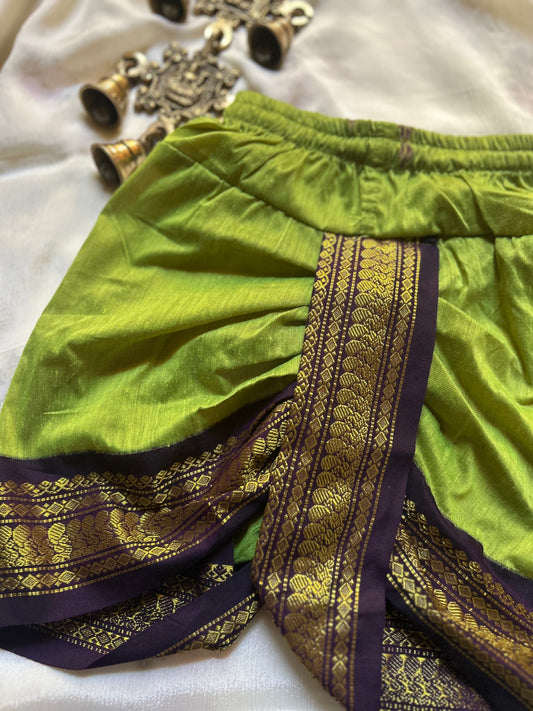 Green with wine dhoti baby boy ethnic bottom wear