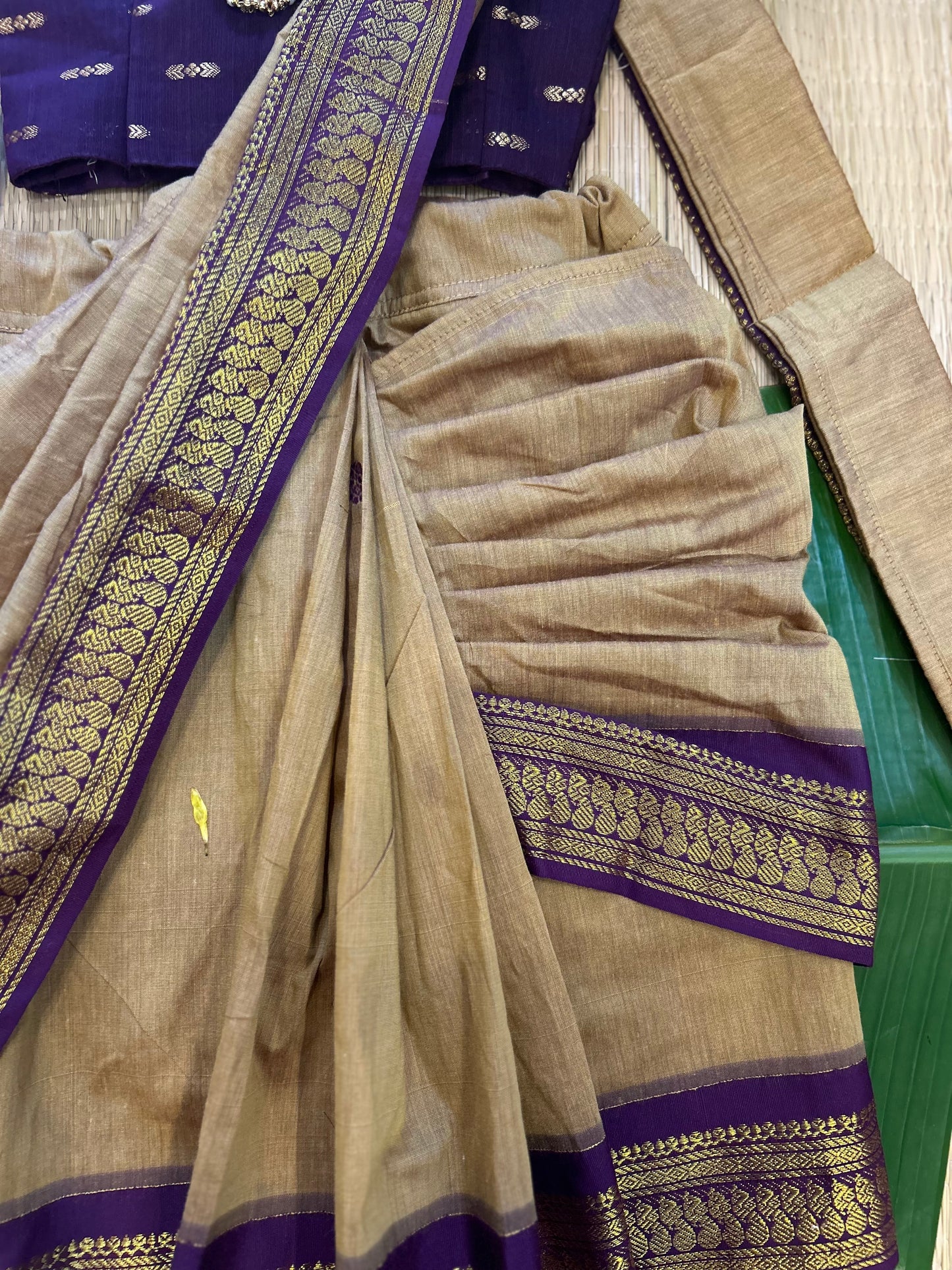 Golden hue and wine  - Ready to wear saree for kids Ethnic wear for baby girl