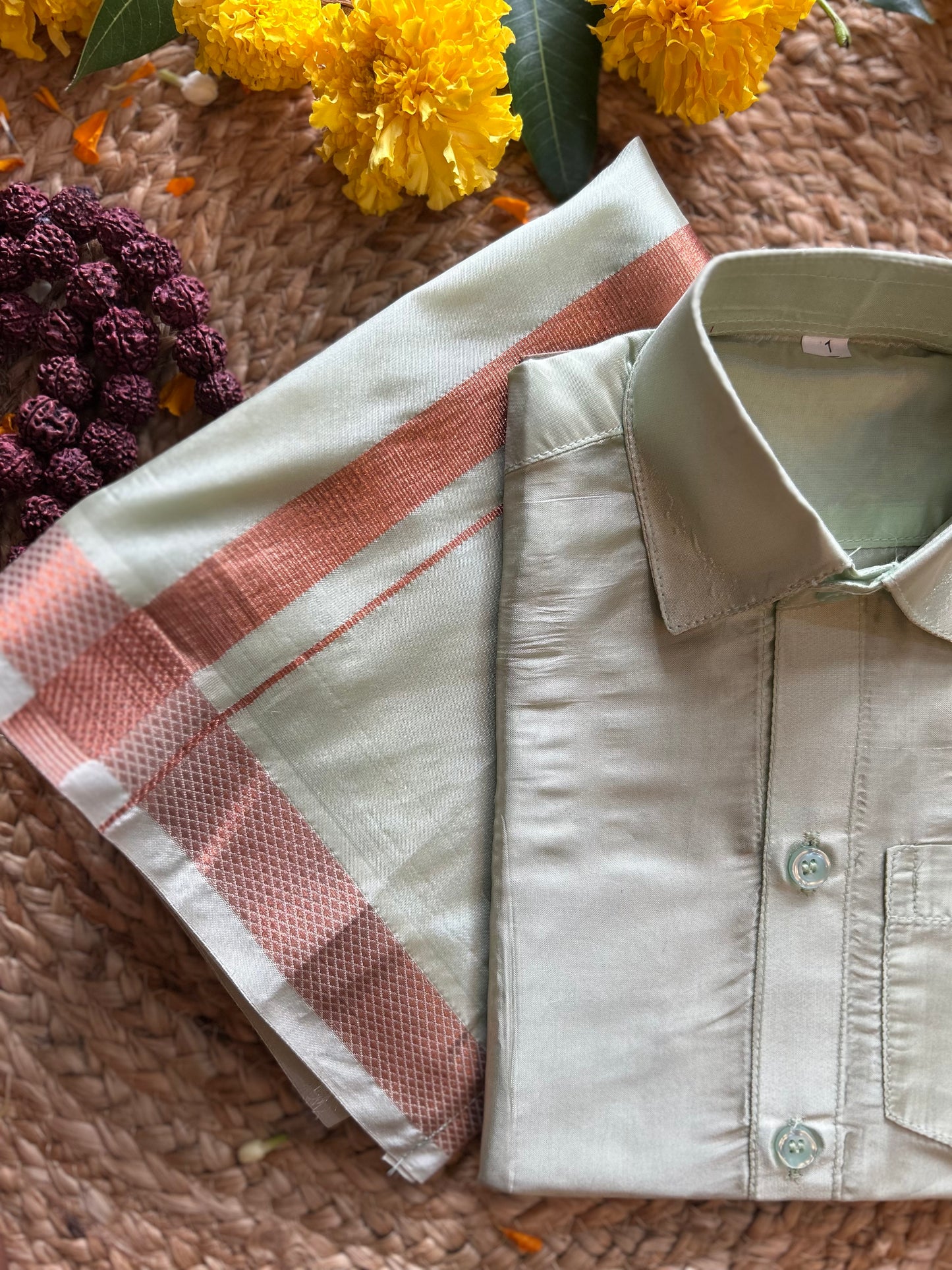 Pista Green - Shirt Vesti Semi-Silk for Baby Boy