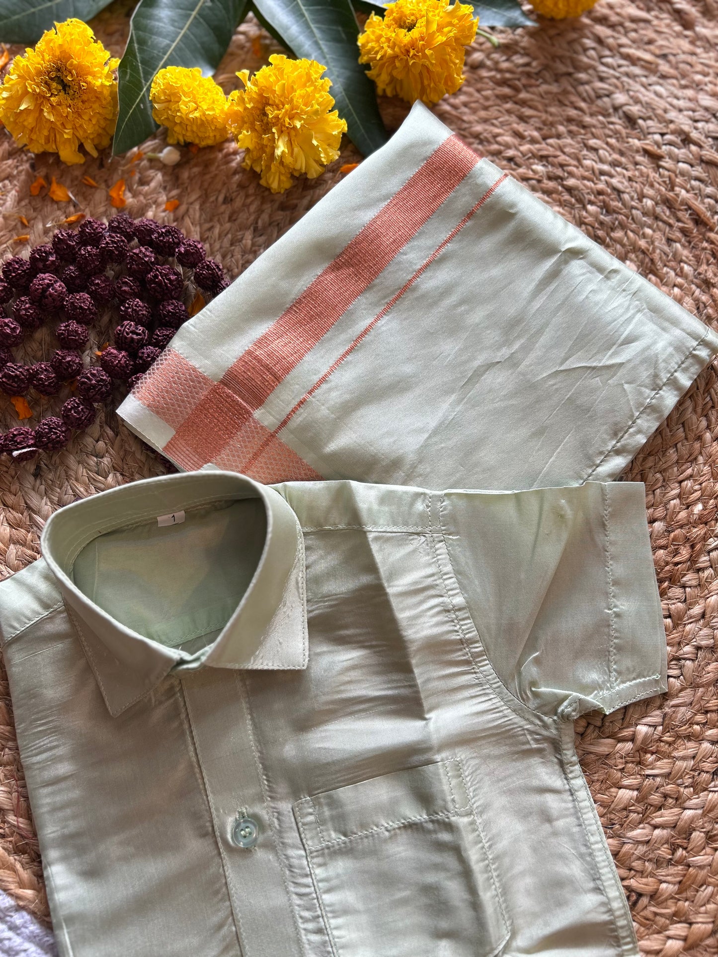 Pista Green - Shirt Vesti Semi-Silk for Baby Boy