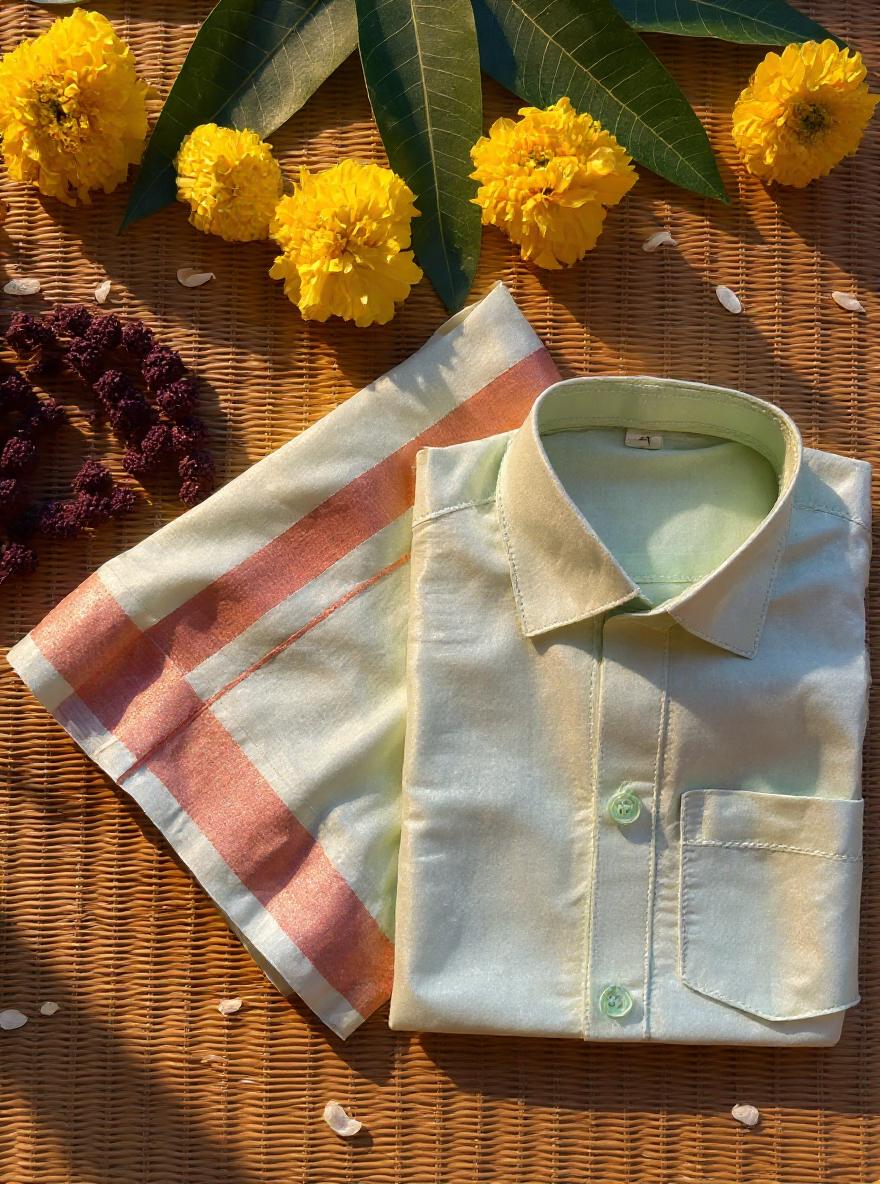 Pista Green - Shirt Vesti Semi-Silk for Baby Boy