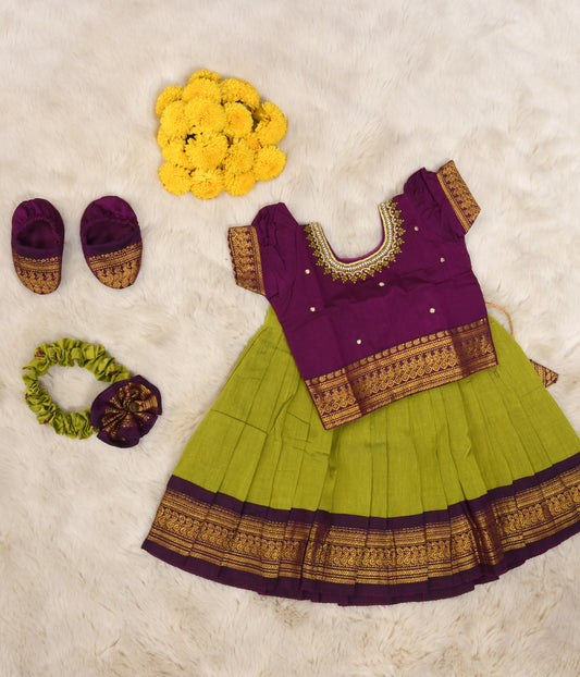 Green and wine - Naming Ceremony Set - Baby Girl