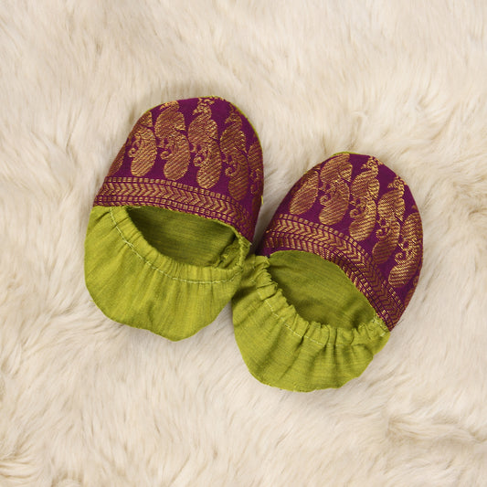 Green and wine Shoes for baby