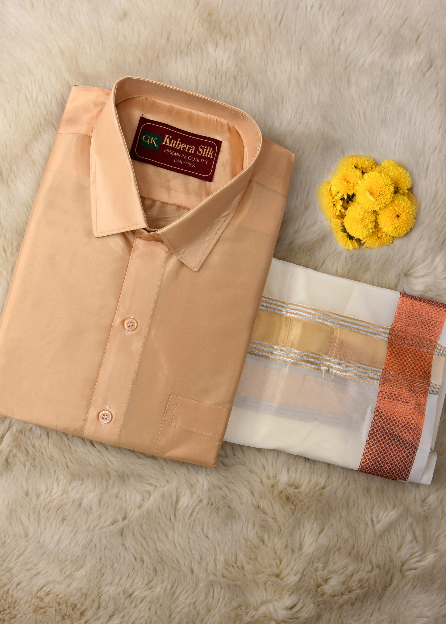 Silk vesti shirt - gold