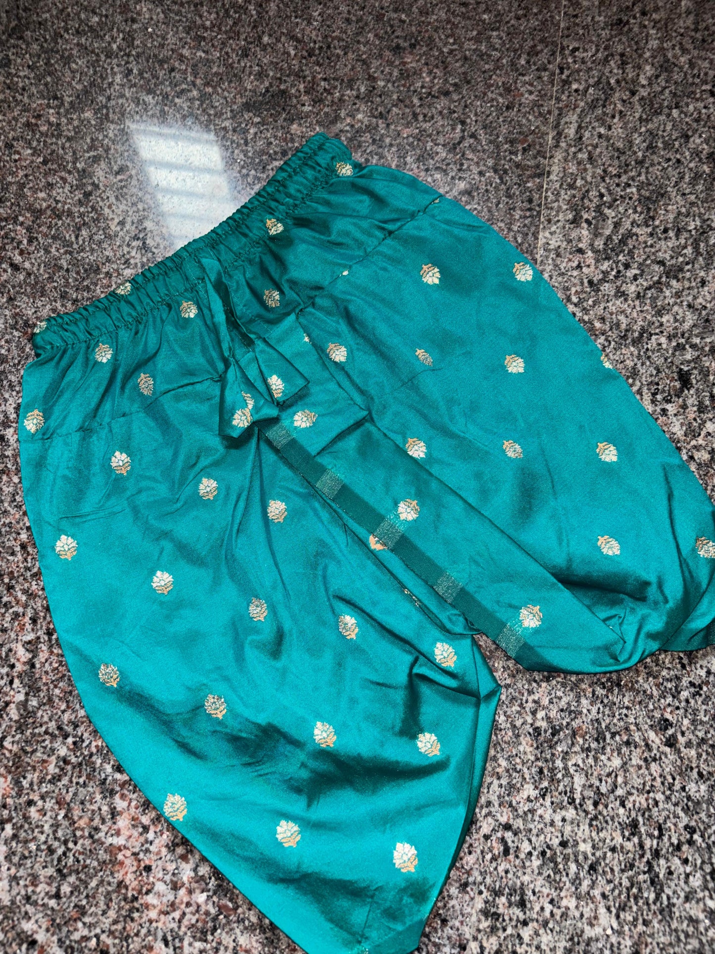 Rama green dhoti baby boy ethnic bottom wear