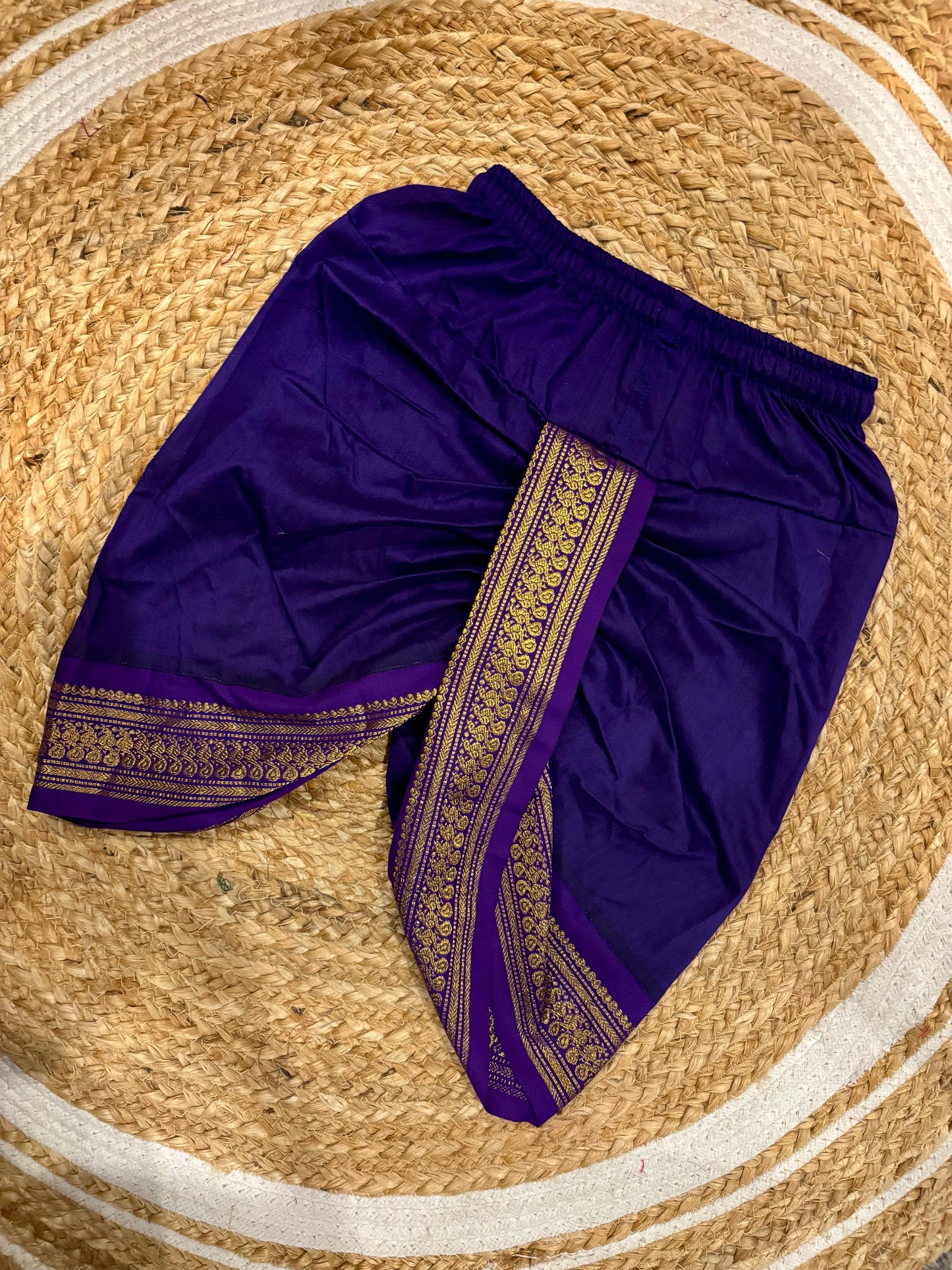 Purple dhoti baby boy ethnic bottom wear
