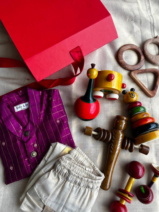 Heritage Gift Box for Baby Boy for 1st Birthday/ New Born Gift / 6th months birthday gift - Pink