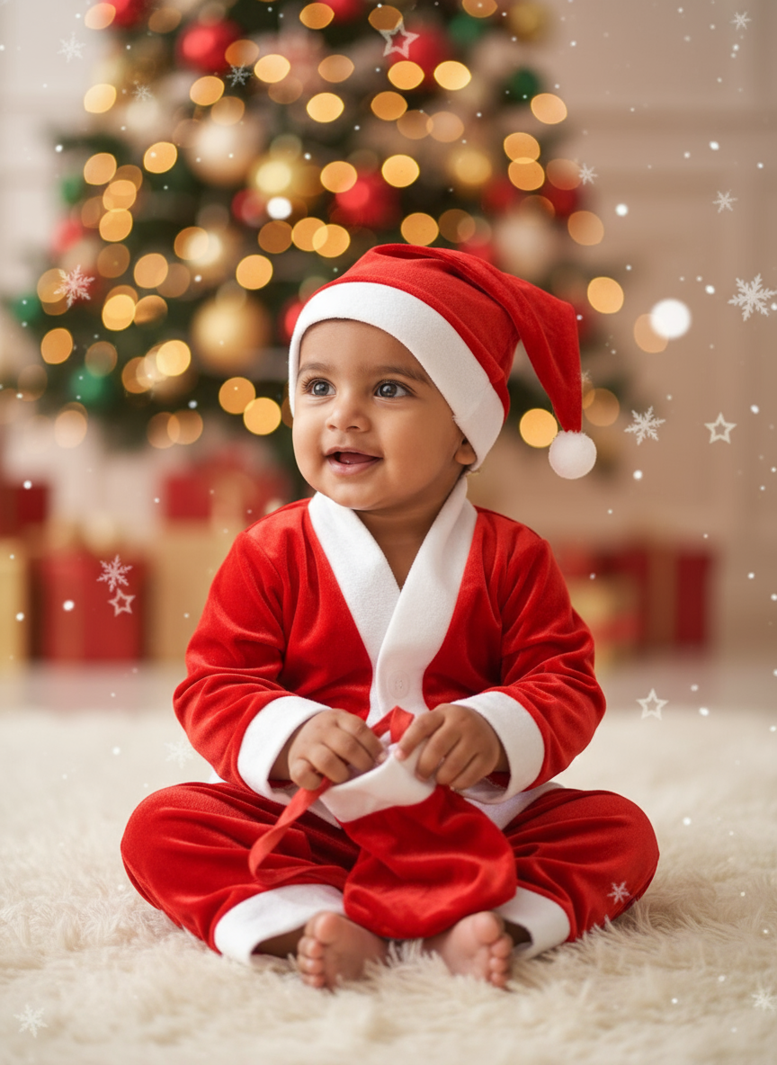 Santa Clause Dress for baby boy - Christmas Dress for kids