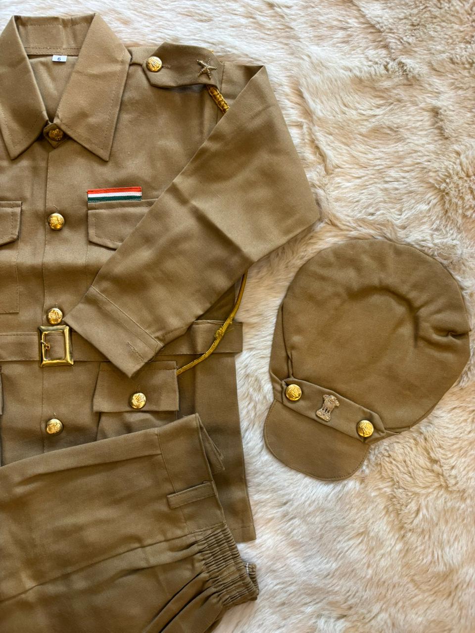 Indian Police Dress for baby boy - Fancy Dress Costume for kids