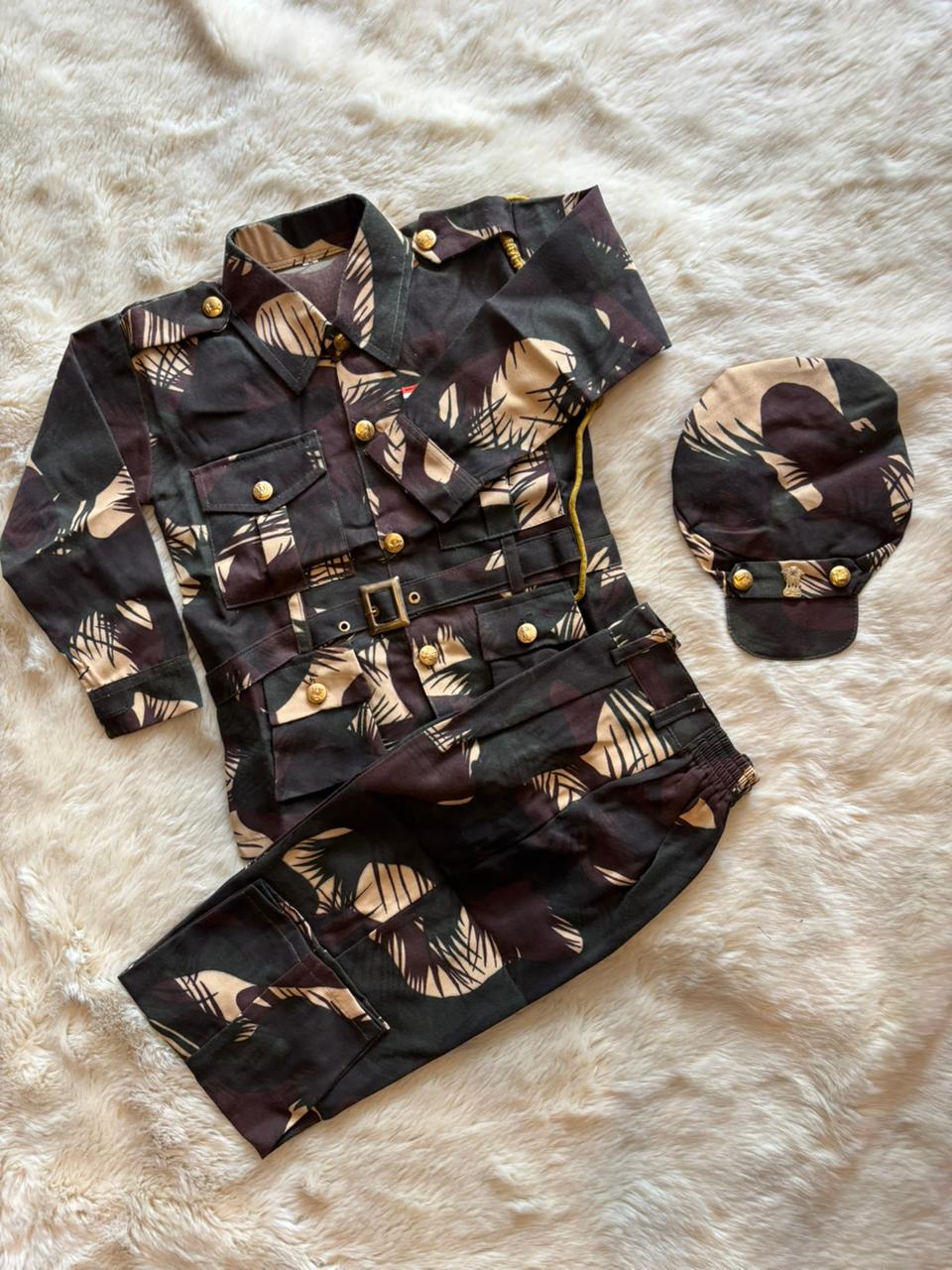 Indian Army Dress for boy - Fancy Dress Costume for Kids