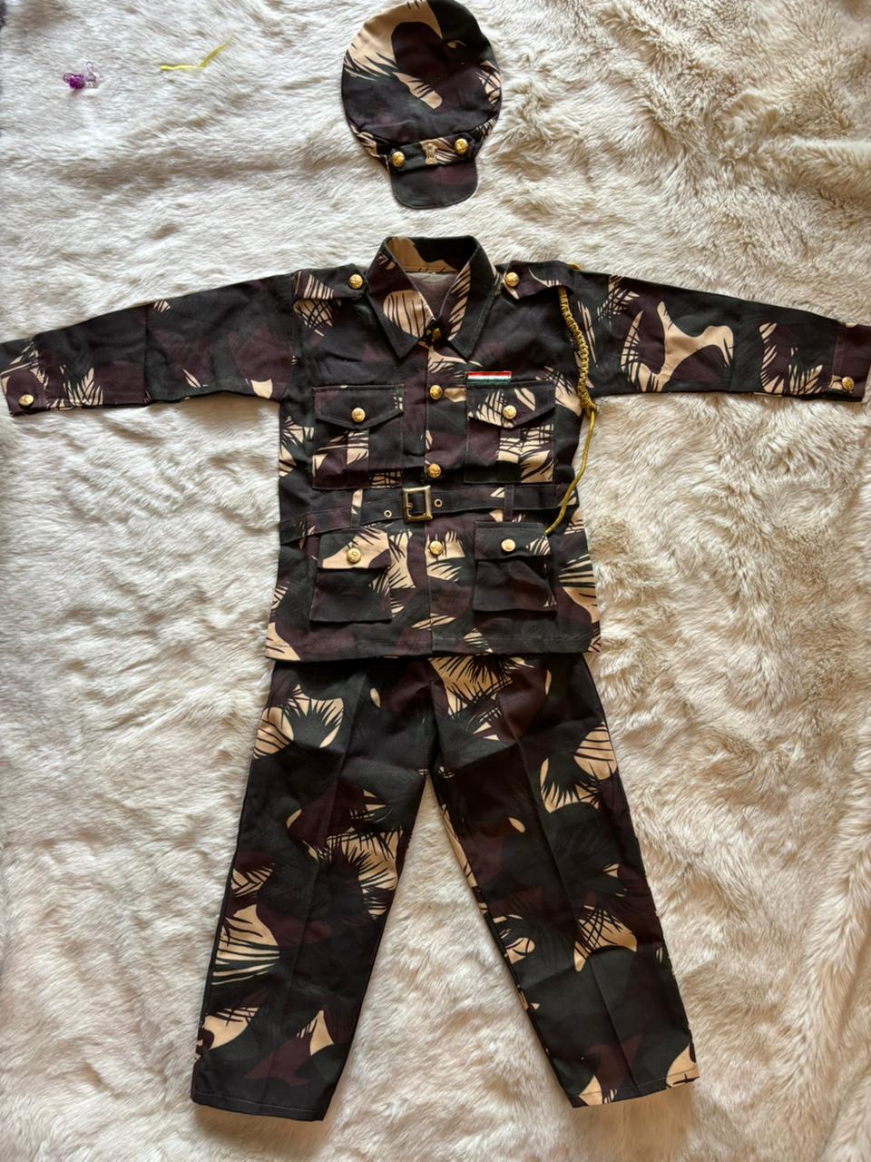 Indian Army Dress for boy - Fancy Dress Costume for Kids