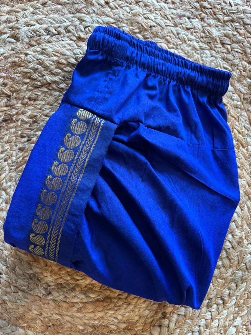 Royal Blue dhoti baby boy ethnic bottom wear