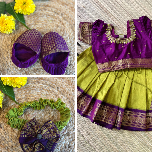 Green and wine - Naming Ceremony Set - Baby Girl