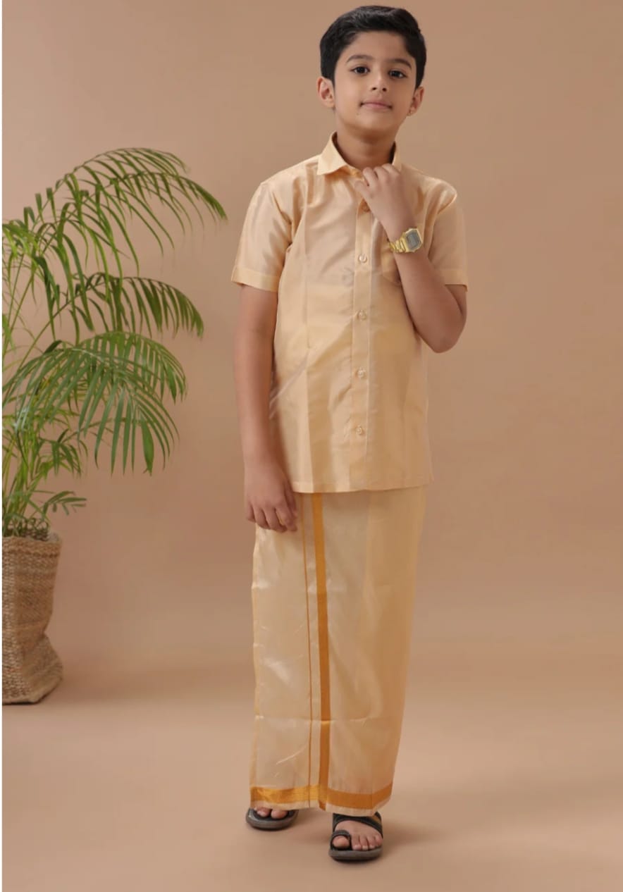Coral - Shirt Vesti Semi-Silk for Baby Boy