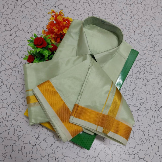 Pista Green - Shirt Vesti Semi-Silk for Men