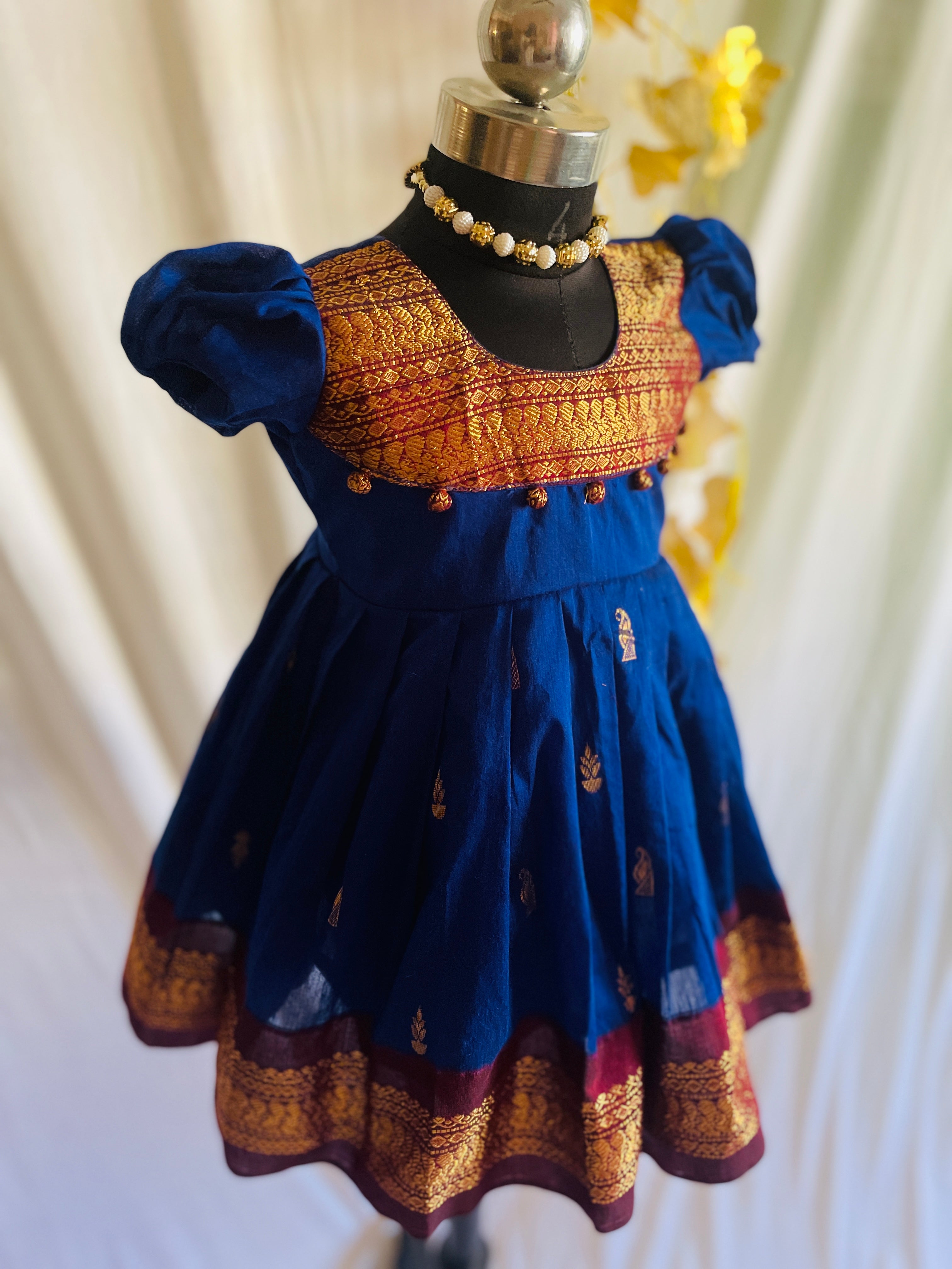 Traditional pink and blue ethnic dress langa jacket for baby girl – Baby&Me